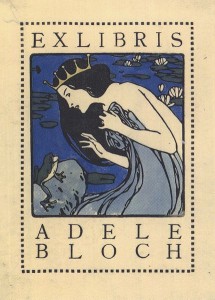 Gebrauchsgrafik als Kunstwerk: ein um 1905 von Kolo Moser gestaltetes Ex Libris für Adele Bloch